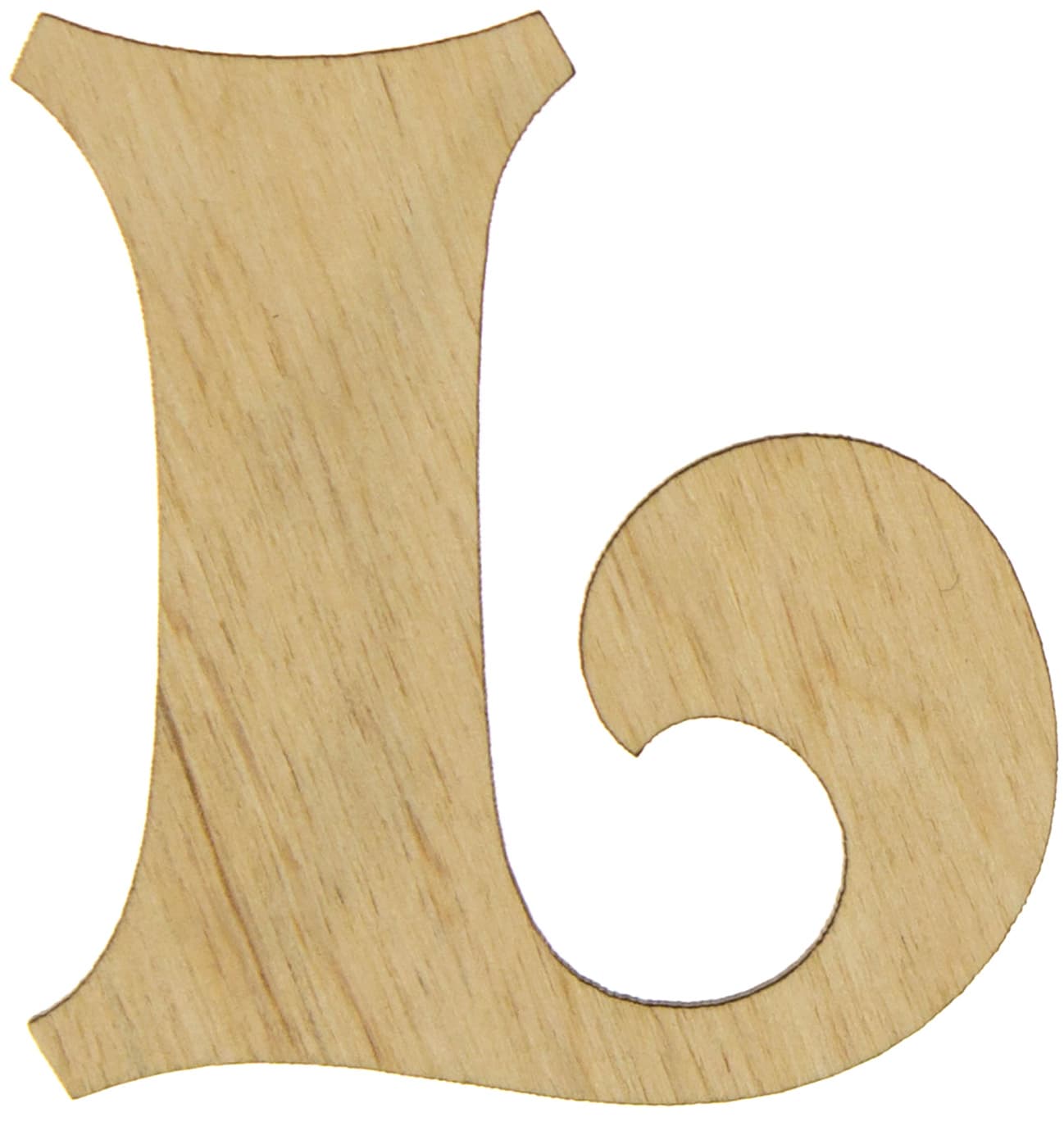 Літера англійська 6см L фанера (5)