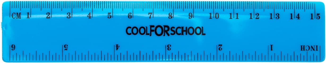 Линейка пластиковая 15 см CoolForSchool Neon (50) CF81337