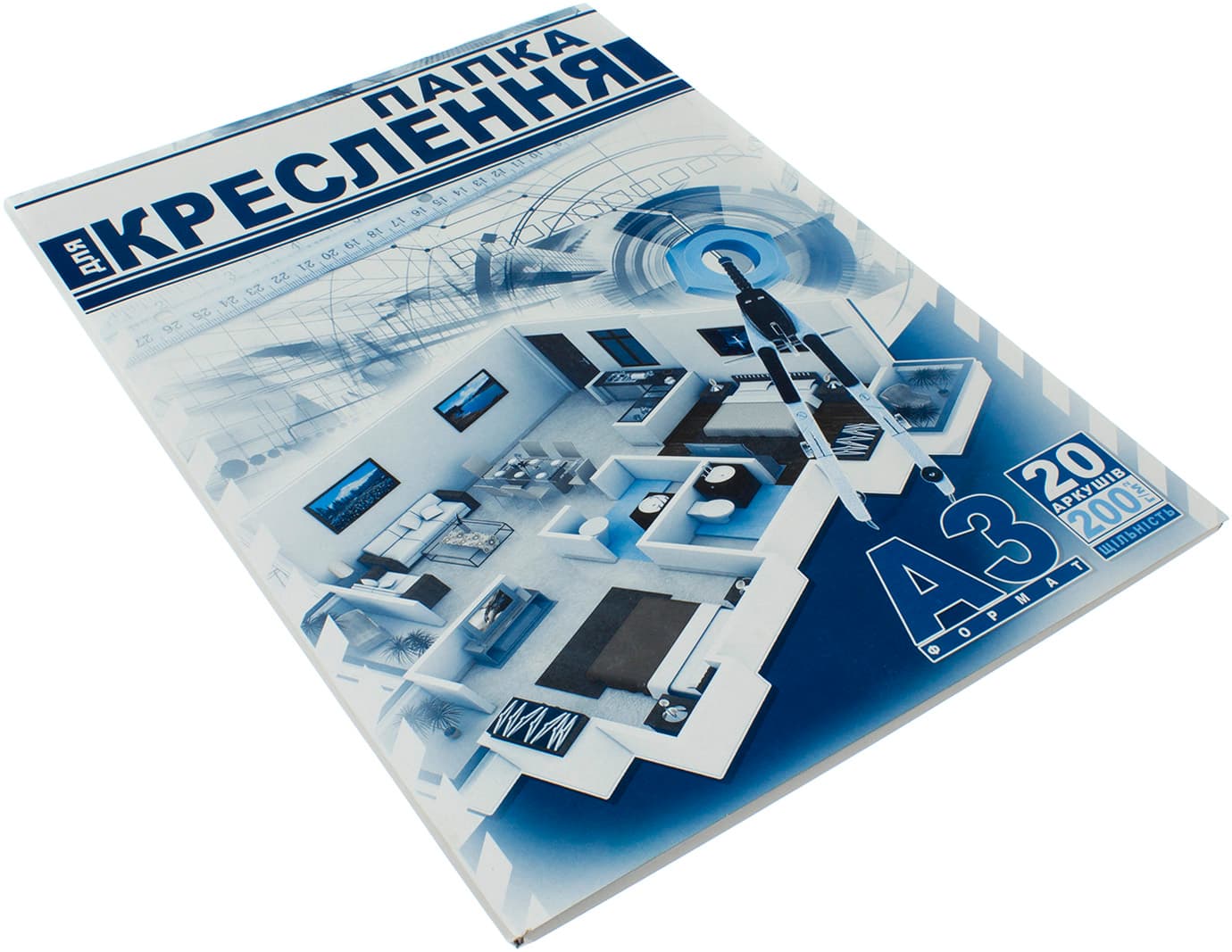 Папка для креслення Рюкзачок А3 20 аркушів 200 г/м2 (10) ПДК-10 