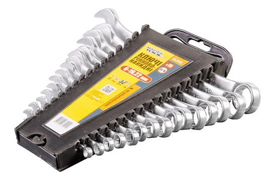 Набір ключів комбінованих Master Tool 15шт 6-19,22мм №71-2115