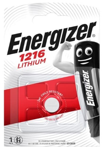 Батарейка Energizer Lithium CR1216 / 1bl (10)