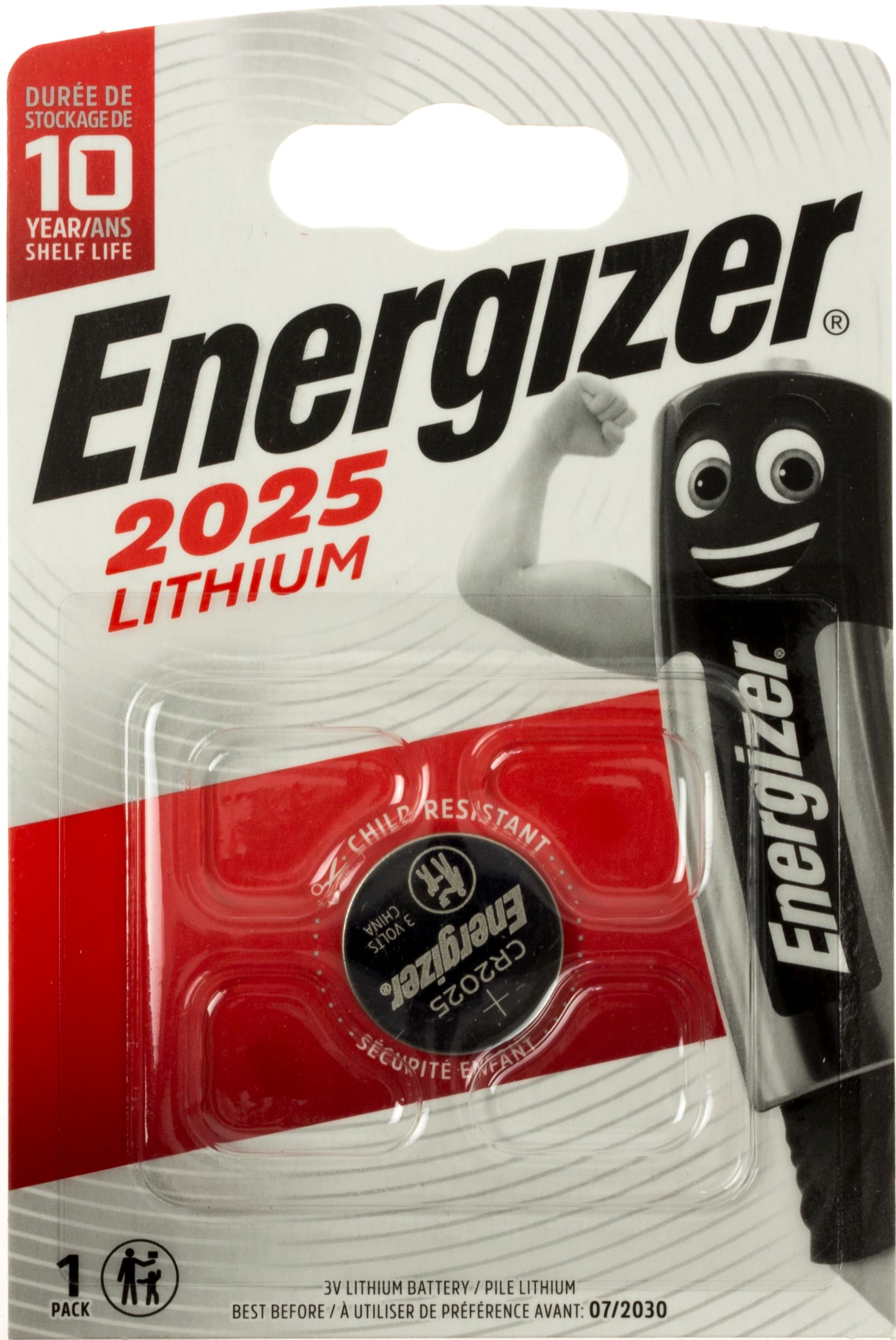 Батарейка Energizer Lithium CR2025 / 1bl