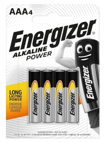 Батарейки Energizer Alkaline Power LR-03 / блистер 4 шт (12)