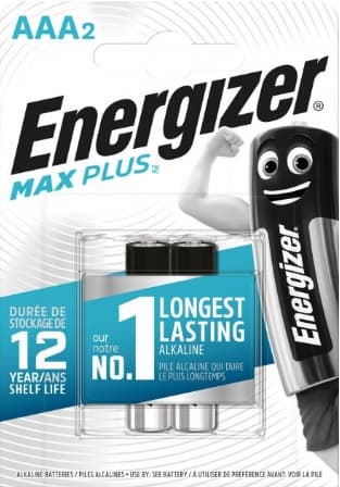 Батарейки Energizer MaxPlus LR-03 / блистер 2 шт (12)