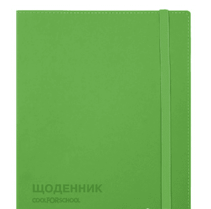 Щоденник шк. шкірзам. В5 "CoolForSchool" №CF29936-04 з тисненням 48арк,зелений(36)