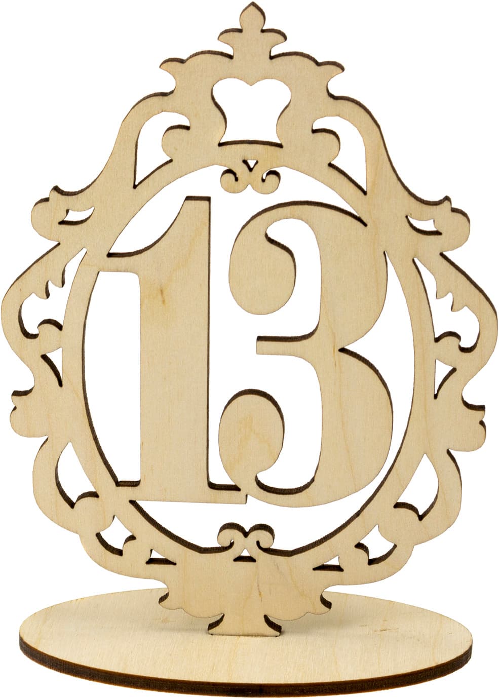 Номера на стол 15х11см 13 фанера