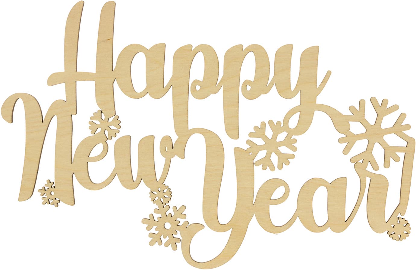  Надпись Happy New Year 20х30см фанера