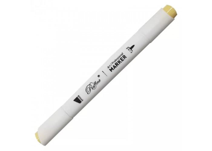 Маркер-скетч двосторонній Marco Pastel yellow №7800-6CB / Y204