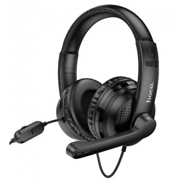 Наушники HOCO W103 Magic tour gaming black, микрофон