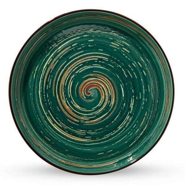  Тарелка керамическая Spiral Green 28 см Wilmax (3) (18) №WL-669520/5202  