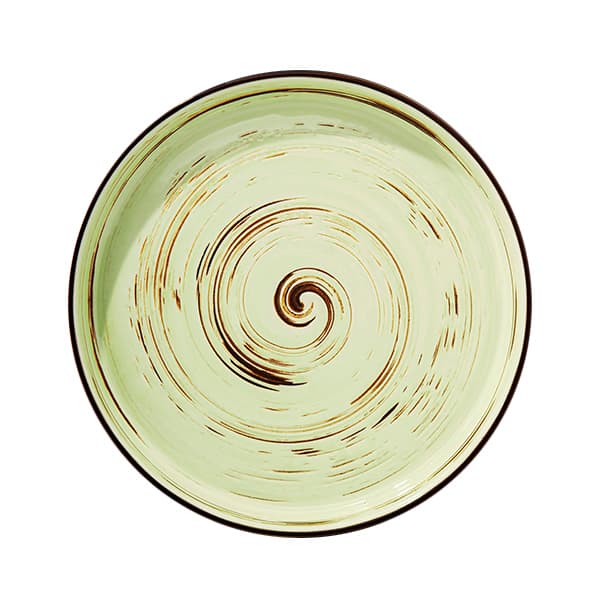 Тарелка керамическая Spiral Pistachio 28 см Wilmax (3) (18) №WL-669120/1204  