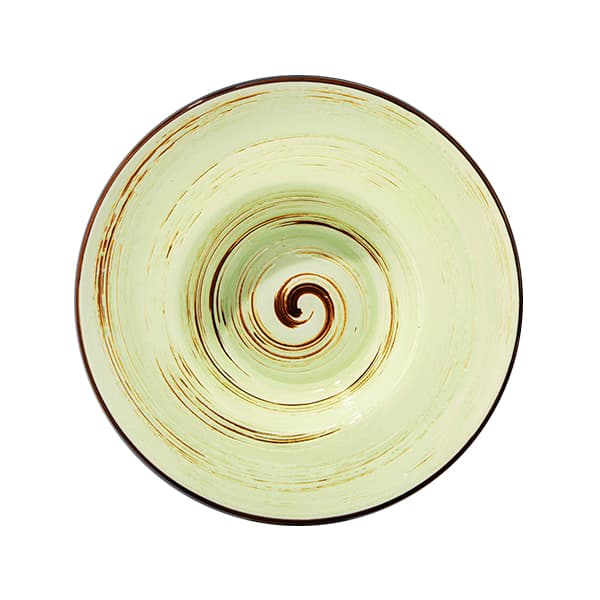 Тарелка глубокая керамическая Spiral Pistachio 20 см Wilmax (3) (24) №WL-669122/1228  