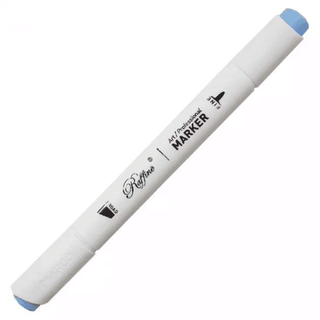 Маркер-скетч двостор. "Marco" Light clear blue №7800-6CD/G025(6)
