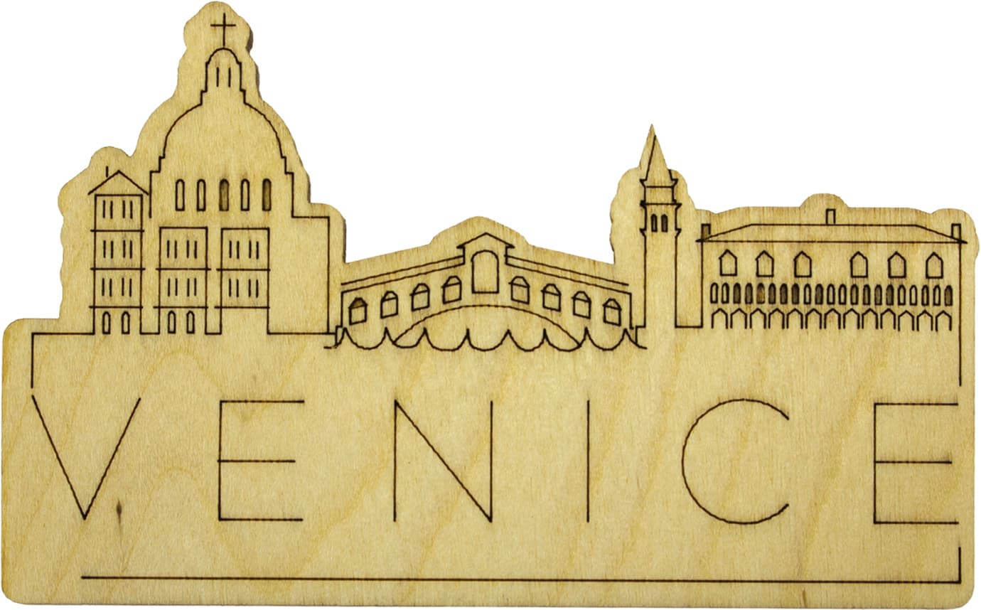 Магніт Venice 6х10см фанера асорті (5)  