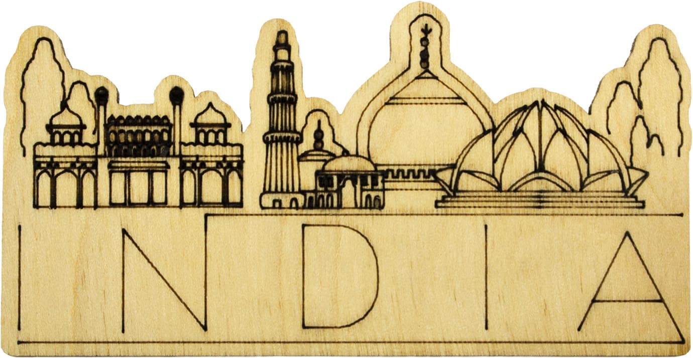 Магніт India 5х10см фанера асорті (5)  