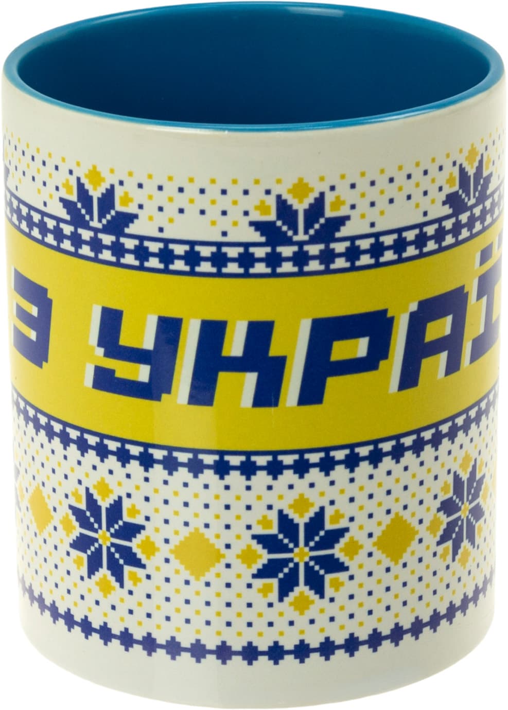 Чашка - Сувенир "Мы из Украины, орнамент жёлтый"