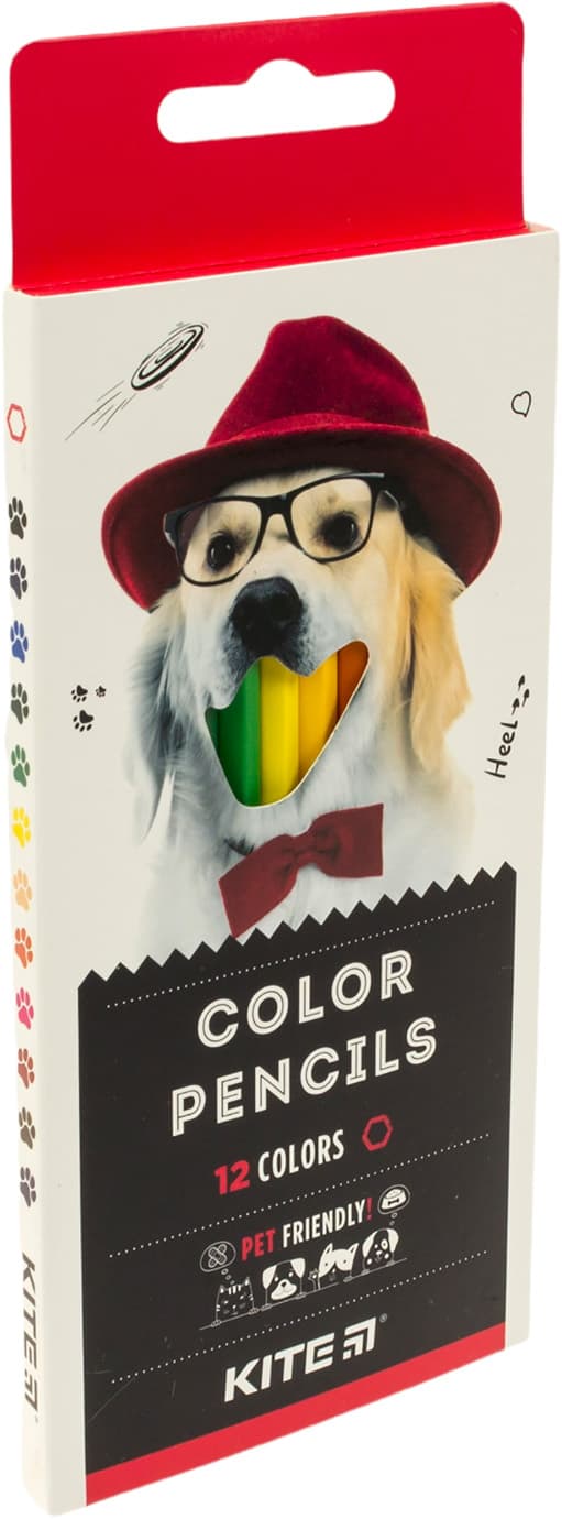 Олівці кольорові 12 кольорів Kite Kite Dogs (12) (240) №K22-051-1