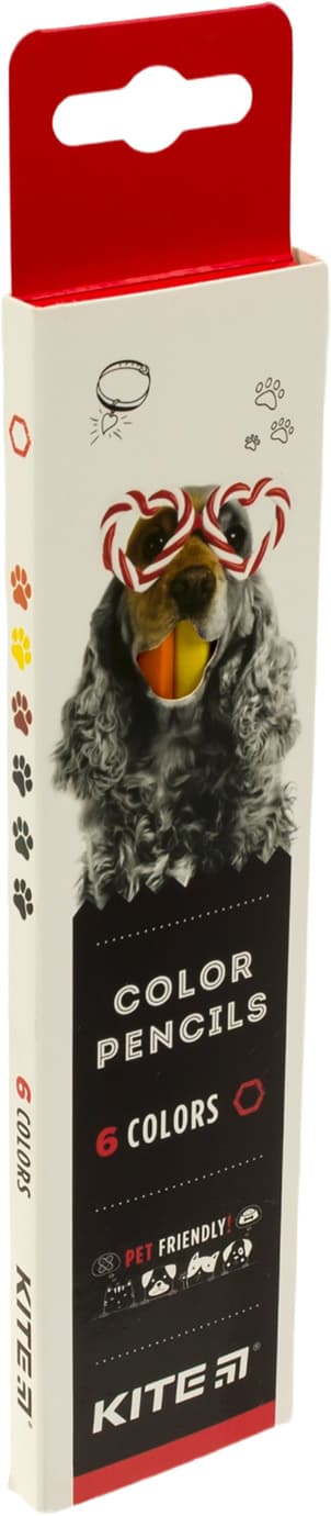  Карандаши цветные 6 цветов Kite Kite Dogs (24) №K22-050-1