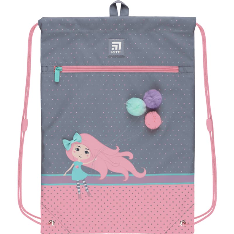  Сумка для обуви Kite с карманом Pretty Girl №K22-601M-9