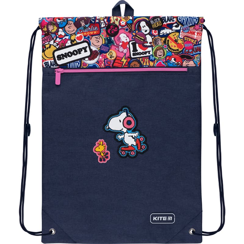  Сумка для обуви Kite с карманом Snoopy №SN22-601M-1