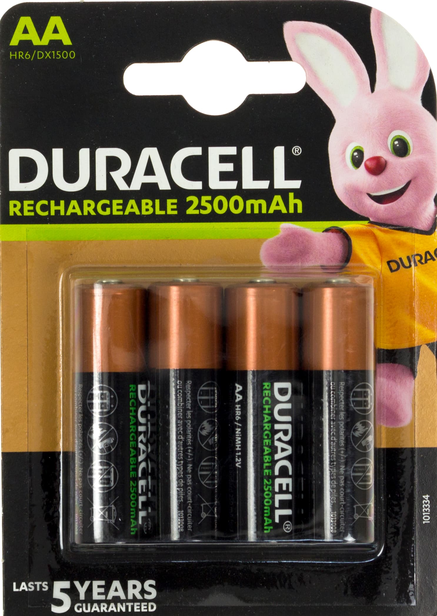  Аккумуляторы Duracell ready Ni-Mh (R-06, 2500 mAh)/блистер 4 шт (10)