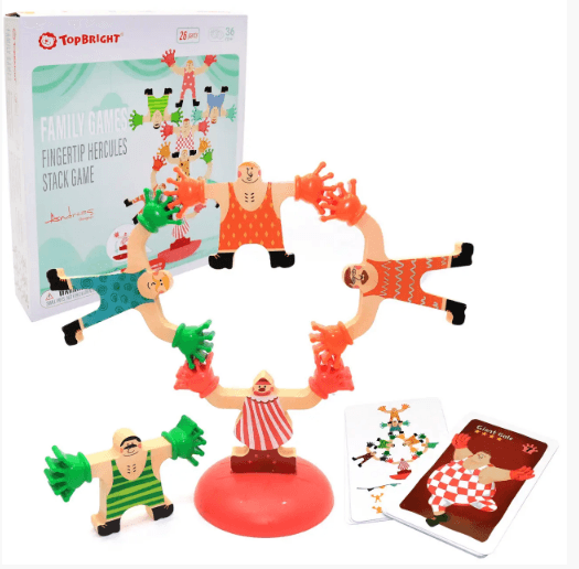  Игрушка деревянная Балансир Геркулес с карточками и подставками Top Bright №120522