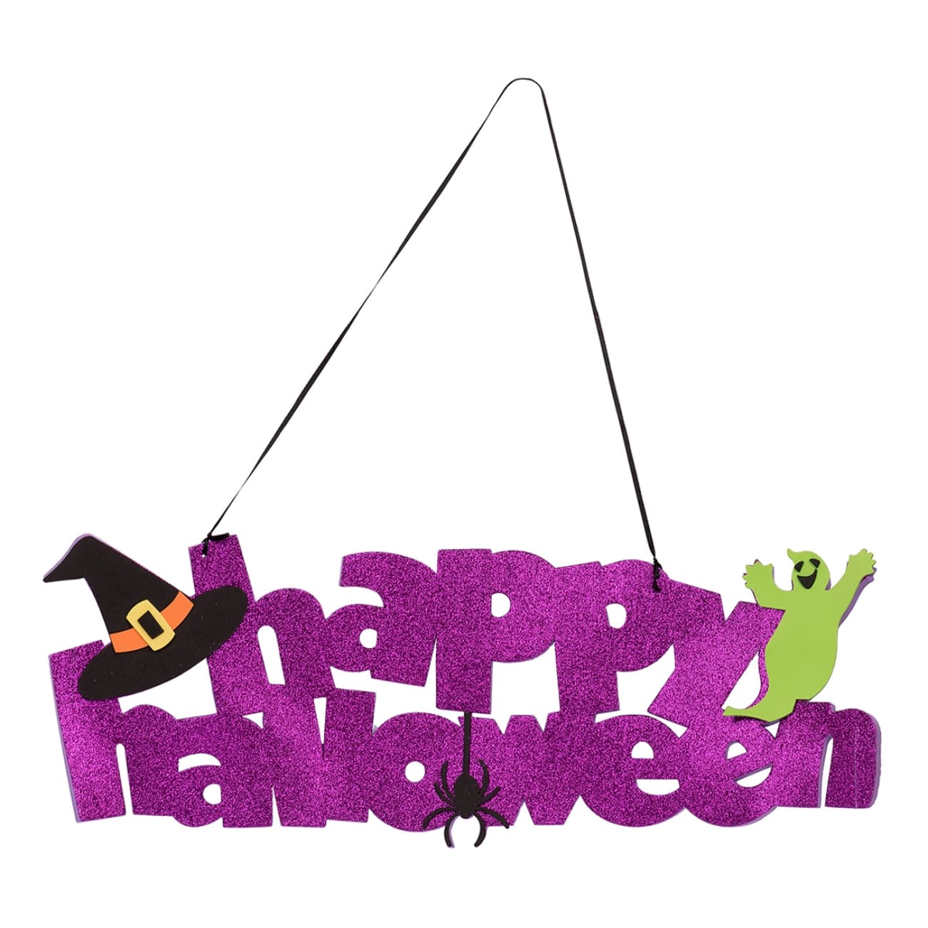 Декор "Yes! Fun" Хэллоуин "Happy Halloween" 61х20 см Ева глиттер №973705