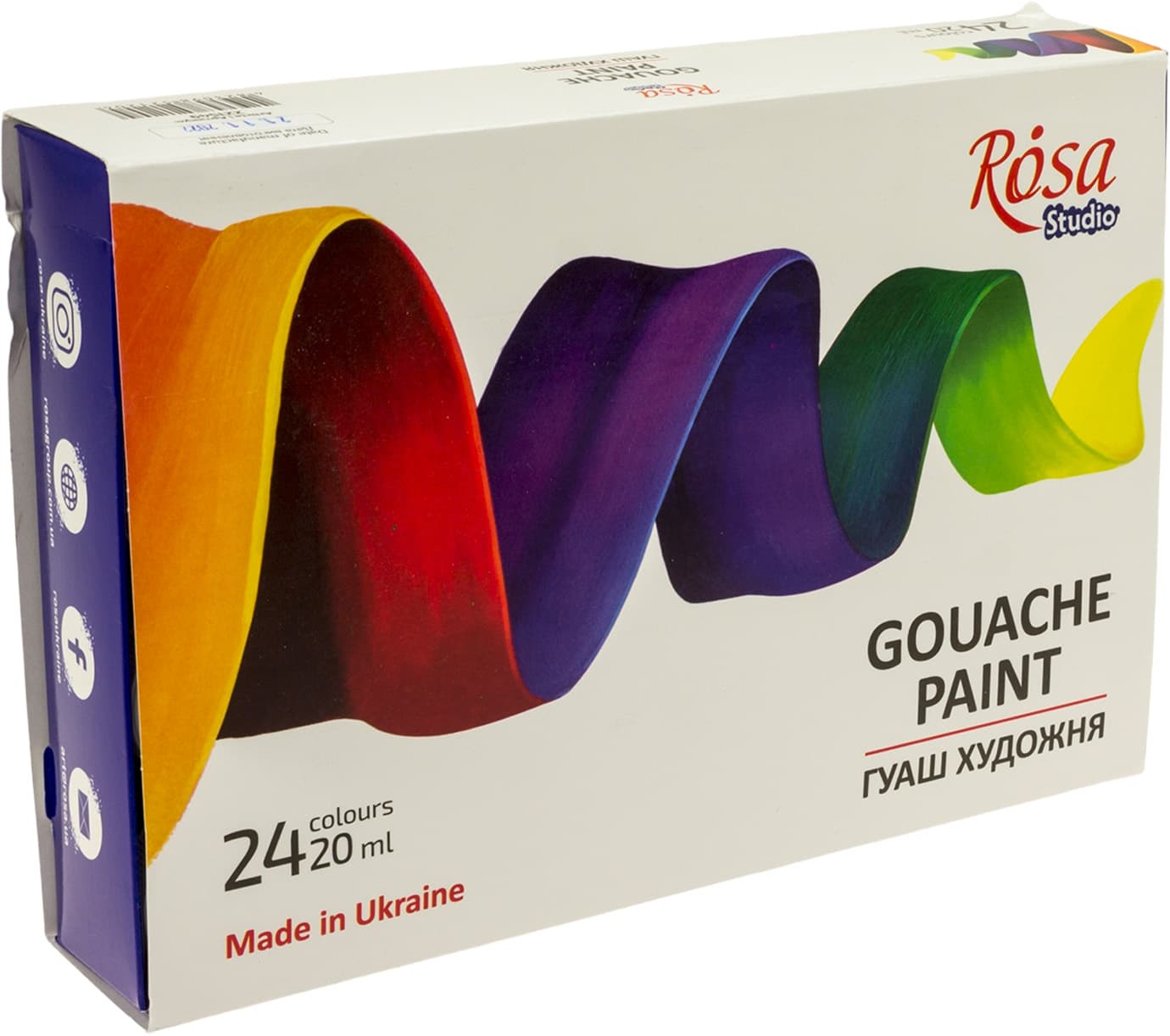 Гуаш "Rosa Studio" 24кольор. 20мл №221549(6)