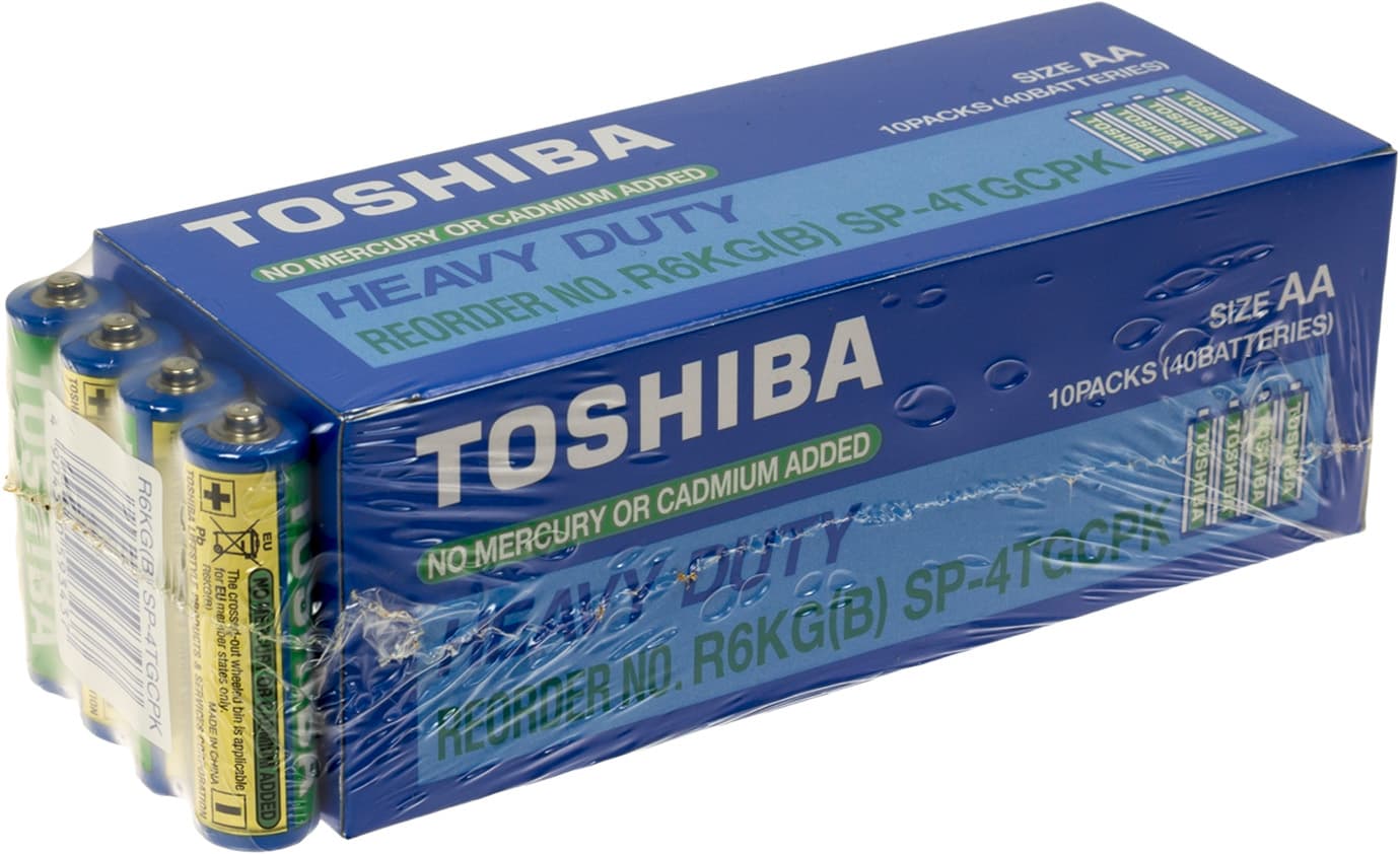 Батарейки Toshiba Heavy Duti R-06/плёнка 4шт (10)(50)(250)