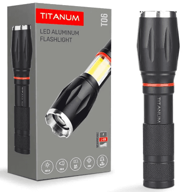 Фонарь акум. "Titanum" 300lm, 6500K, LED №TLF-T06