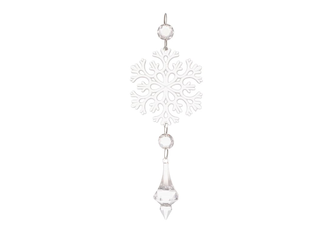 Підвіска пласт. "Сніжинка" 20см №115-115/Bonadi/(12)(288)
