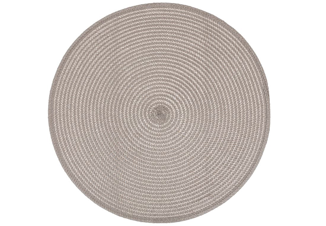 Салфетка настольная круглая "Casual" 38см серая №445-034/Bonadi/(4)