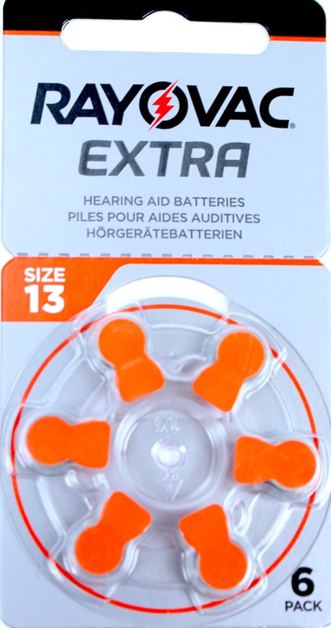 Батарейка Rayovac Zinc Air 13/6bl(6)(60)