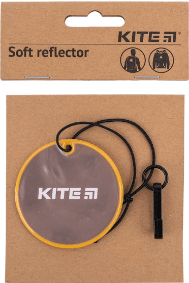 Подвеска мягкая светоотражающая "Kite" круглая, персиковая №K23-110-2(24)