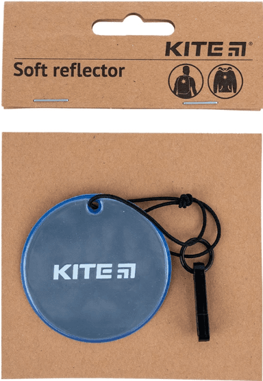 Подвеска мягкая светоотражающая "Kite" круглая, синий индиго №K23-110-5(24)