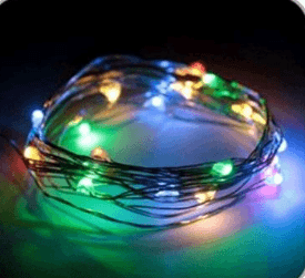 Гирлянда светодиодная "Colored" 100LED H-10м с контроллером №R88647-1