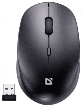 Мишка BT Defender Auris MB-027 "безшумна" (1600dpi) black №52027