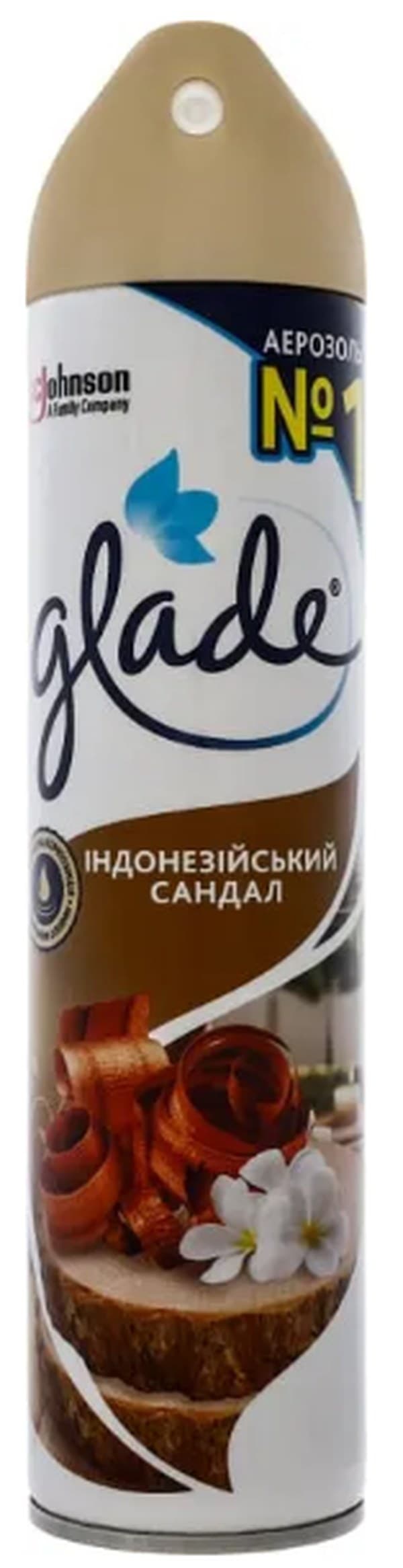 Освежитель воздуха "Glade" 300мл Индонезийский Сандал/Нидерланды/(12)