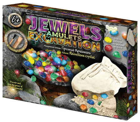 Набір для проведення розкопок "DankoToys" Jewels Amulets Excavation №Jaex-01-01(6)