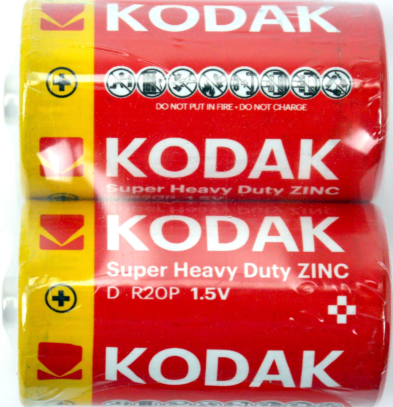 Батарейки Kodak Super Heavy Duty R-20/плівка 2шт (12)(72)