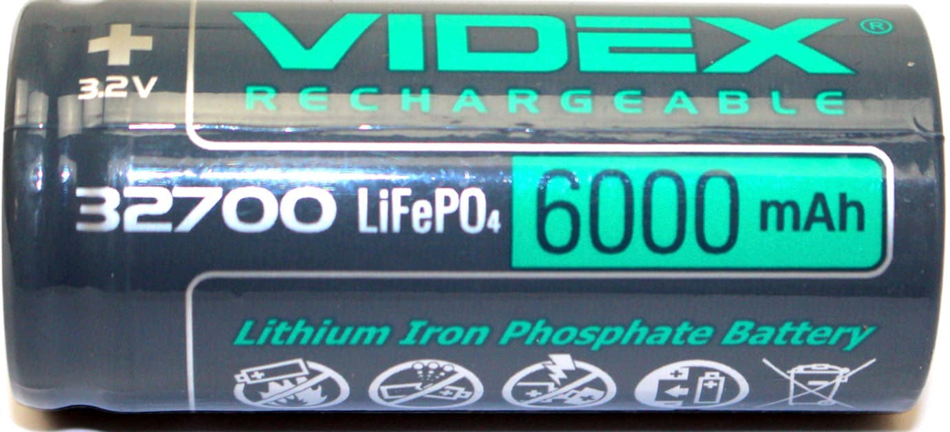 Аккумулятор Videx LiFePO4 32700,6000mAh