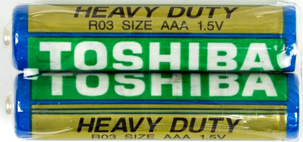 Батарейки Toshiba Heavy Duti R-03/плёнка 2шт(20)(100)(500)