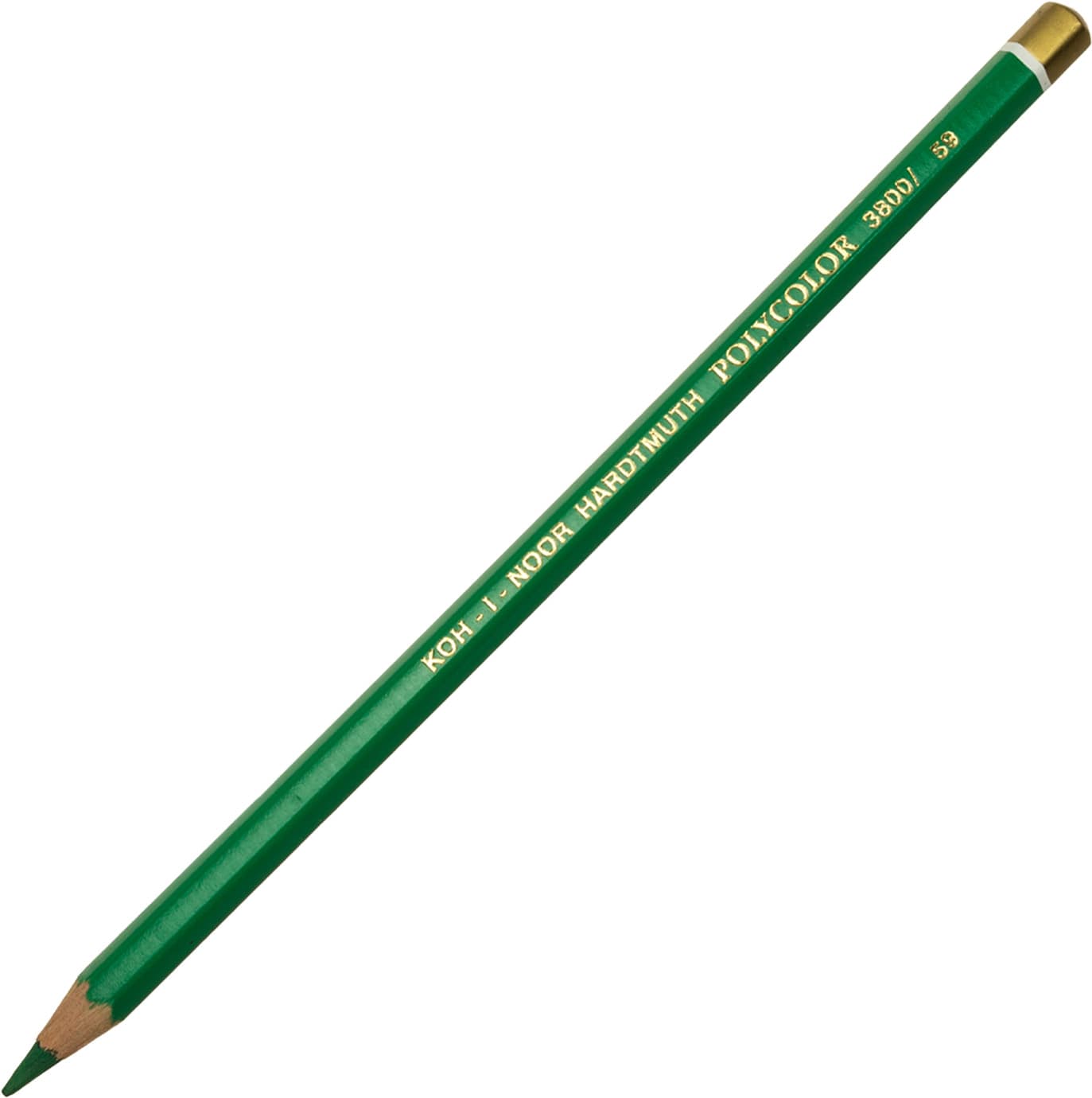 Олівець кольоровий Koh-i-noor Polycolor художній grass green/трав'яний зелений (12) №3800/59  