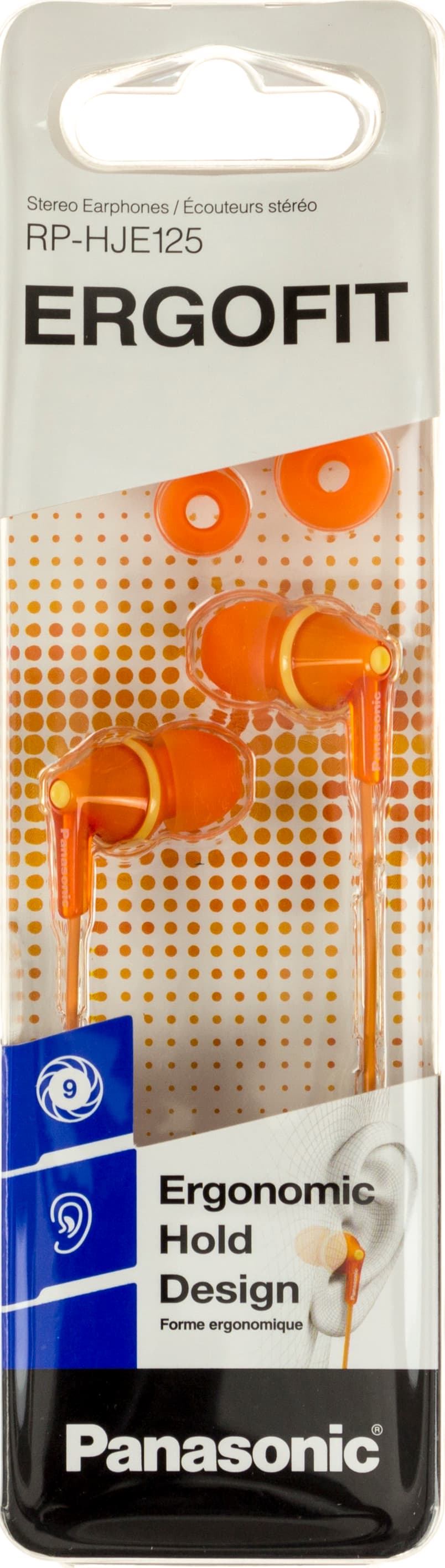 Навушники вакуумні Panasonic RP-HJE125E-D orange(10)