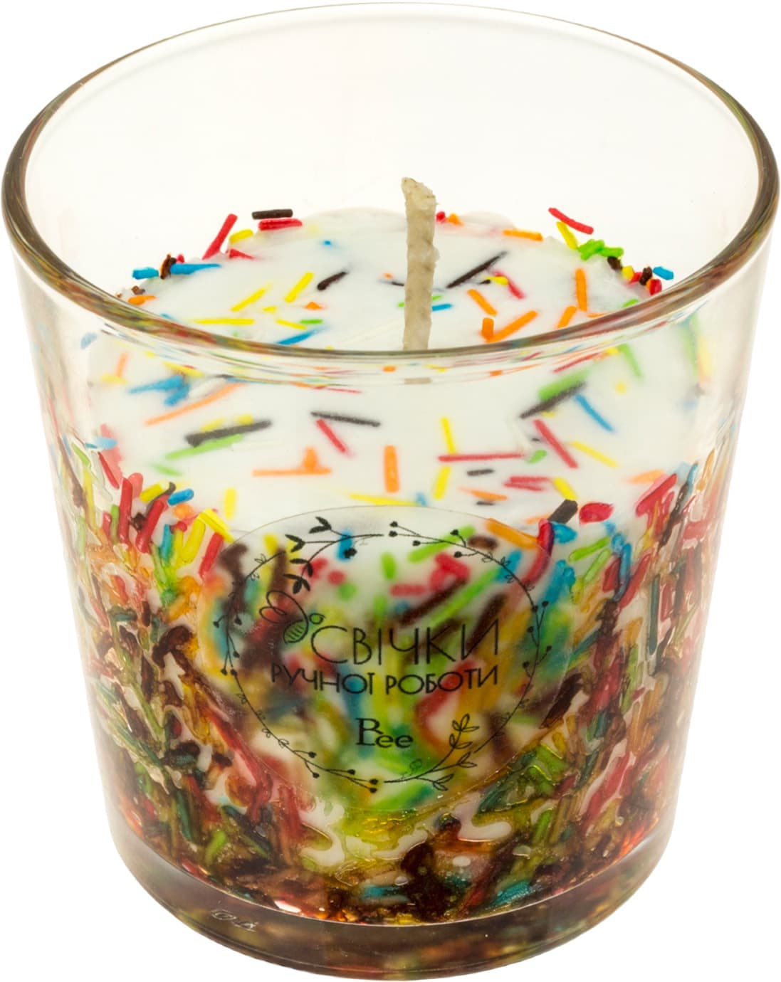 Свеча "Happy Birthday" в стакане