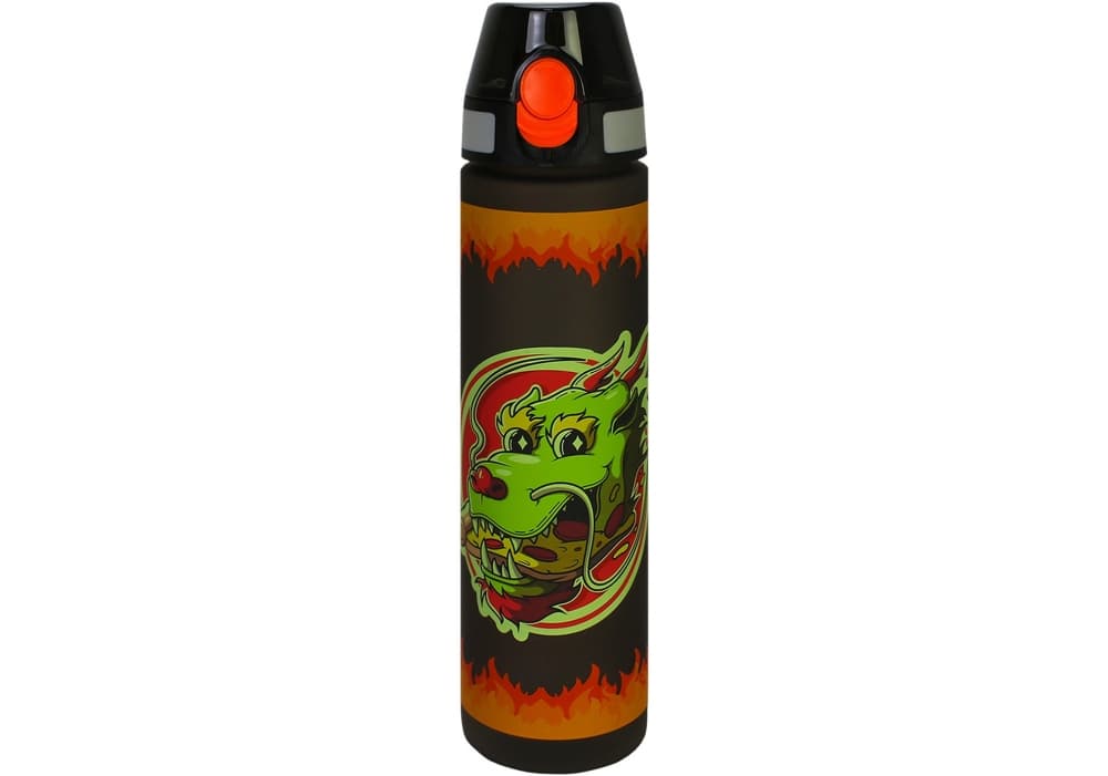 Бутылка для воды тритановая "CoolForSchool" 750мл Fire Dragon чёрная №CF61313