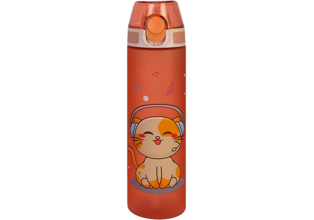 Бутылка для воды тритановая "CoolForSchool" 750мл Cat Vibes розовая №CF61315