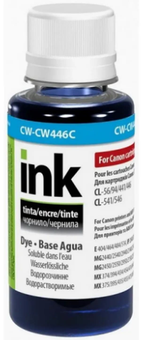 Чернила ColorWay Canon CL-446 100мл Cyan CW446C
