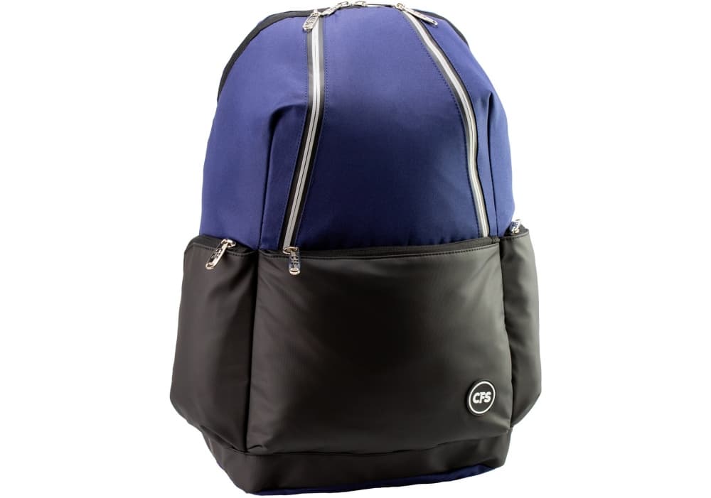 Рюкзак "CoolForSchool" 1отд.,5карм. 17,5" сине-чёрный №CF86747-02