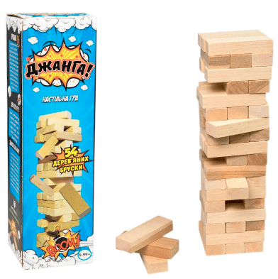 Игра Башня "Джанга" укр.,54 бруска №30770/Strateg/(6)